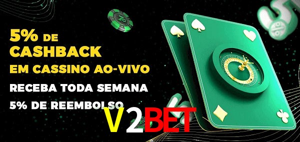 Promoções do cassino ao Vivo V2Bet